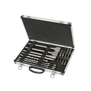 DEWALT DT9670 SDS Plus Drill & Chisel Set in Aluminium Case, 15 Piece