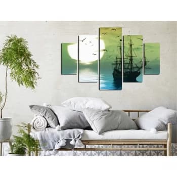 ST221 Multicolor Decorative MDF Painting (5 Pieces)