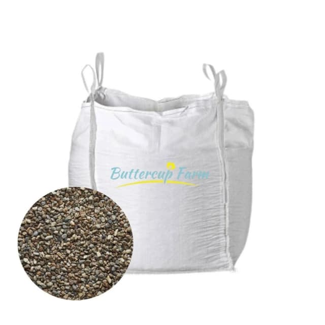 Buttercup Farm 10-25mm Grey/Cream Mottled Pebbles, Aggregate Bulk Bag, 850 kilos Multicolor Unisex