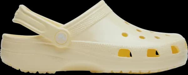 Crocs Unisex Classic High Shine Clogs Buttercream W7/M6