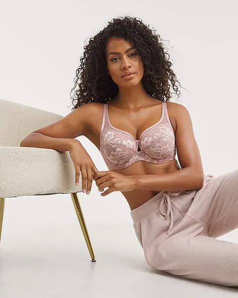 Panache Panache Sabrina High Apex Balcony Bra Vintg Pearl Female 30E BB92803