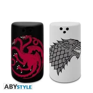 Game Of Thrones - Stark & Targaryen Salt & Pepper Shakers