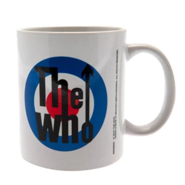 The Who The Who Target Logo Mug in White White One Size Unisex 5059958363168