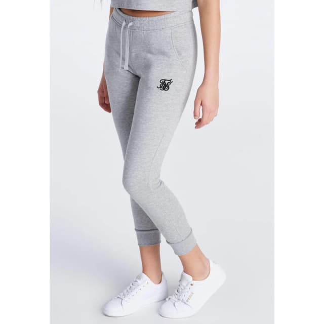 SikSilk Essentials Cuffed Joggers - Grey Grey 9 - 10 Years