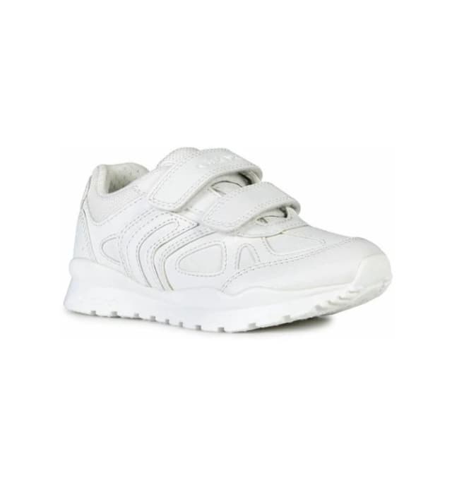 Geox Boys Pavel Breathable Resistant School Trainers Shoes UK Size 13 (EU 32) White GEO025-WHITE-13