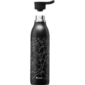 Aladdin Cityloop Thermavac 600ml Stainless Steel Water Bottle - Black City Print