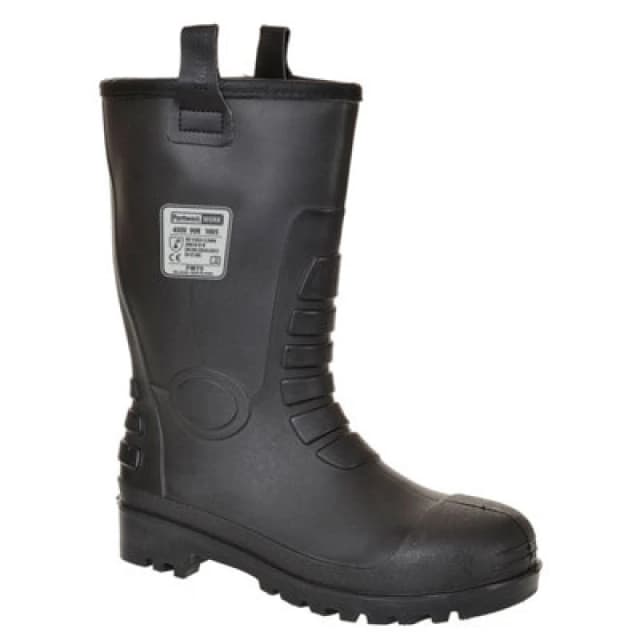 Portwest Neptune S5 CI Waterproof Rigger Safety Boots FW75BKR36 Colour: Black