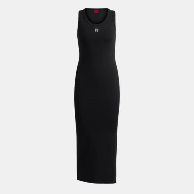 Hugo Womens Nalimera Bodycon Dress Black 001 female 8 (S)