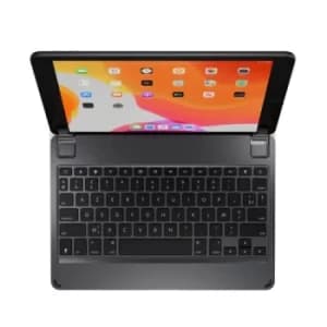 10.2 Inches AZERTY French Bluetooth Wireless Keyboard for iPad 7th Generation 2019 Aluminium Body Backlit Keys Space Grey
