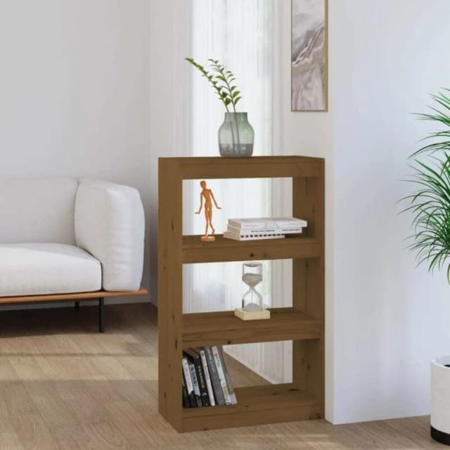 VIDAXL Book Cabinet/Room Divider Honey Brown 60x30x103.5cm Wood Pine Vidaxl 8720286608661