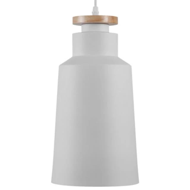 Beliani Modern Pendant Lamp Neva Metal White