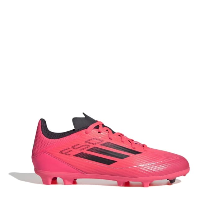 adidas F50 Academy Junior Firm Ground Football Boots - Pink Pink 5.5