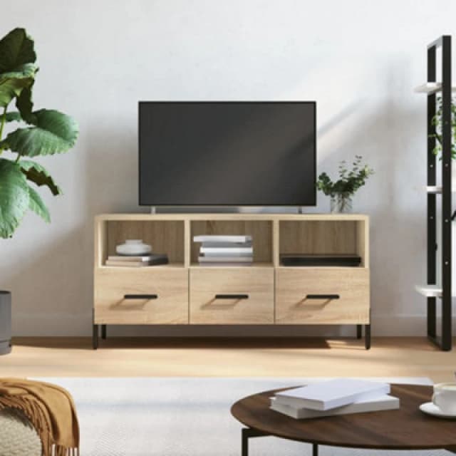 Vidaxl TV Cabinet Sonoma Oak 102X36X50 Cm Engineered Wood