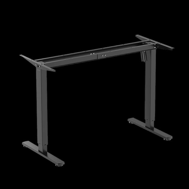 LogiLink Sit-stand desk frame. single motor. black