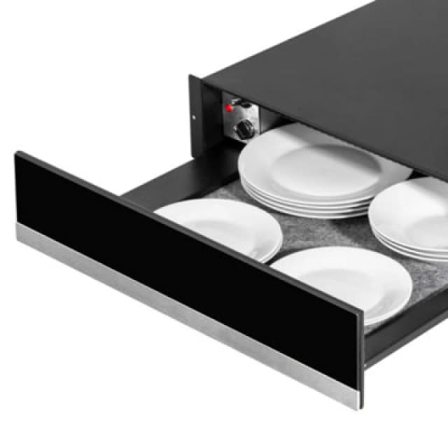 Sealey DH202 Baridi Integrated Warming Drawer 60cm - Black/Stainless Steel - Sealey DH202