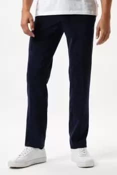 Mens Slim Fit Navy Cord Trousers