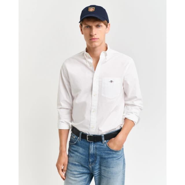 Gant Regular Fit Poplin Shirt - White White L