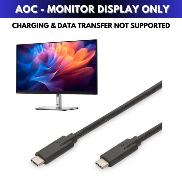 FDL 5M USB-C TO USB-C AOC DISPLAY / MONITOR CABLE (P-P)