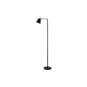 Vyronas Floor Task Lamp E27 Max 25W Iron Black -Gold Class On/Off Switch