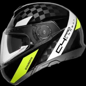 Schuberth C4 Pro Carbon Avio Black Yellow Modular Helmet S