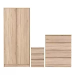 Seconique Malvern Trio Set - Sonoma Oak Effect