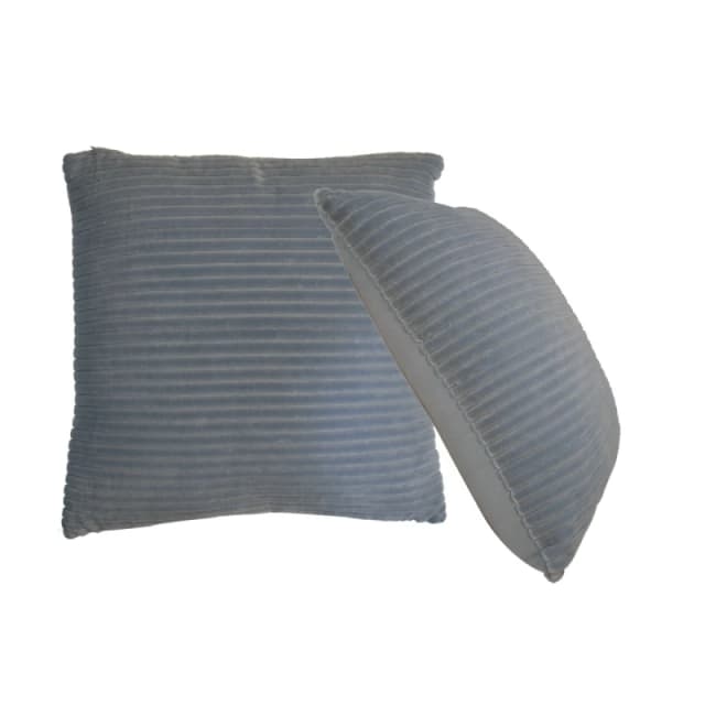Artisan Furniture Artisan Furniture Ribbed Grey Cushion Set of 2