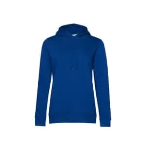 B&C Womens/Ladies Organic Hoodie (L) (Royal Blue)