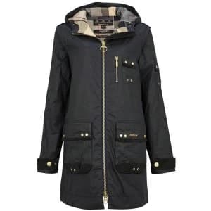 Barbour Womens Lennox Wax Jacket Royal Navy/Dress 10