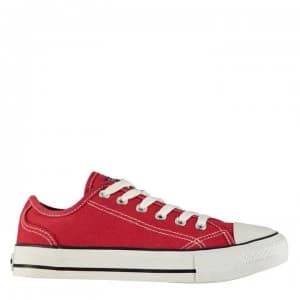 SoulCal Canvas Low Ladies Canvas Shoes - Red