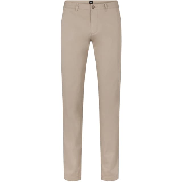 Boss Mens Slim Fit Trousers Open Beige male 36W L