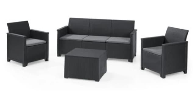 Keter Emma 5 Seater Lounge Set - Grey