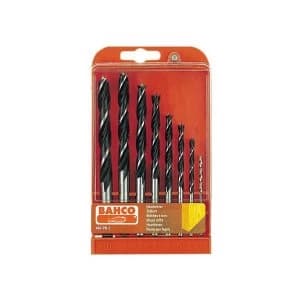 Bahco Lip & Spur Wood Drill Bit Set, 8 Piece 3-10mm