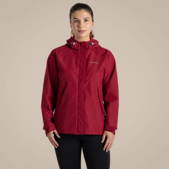 Craghoppers Womens Ossus Waterproof Jacket in Red Size: 8 Red Female 8