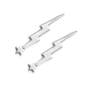 ChloBo SEST3080 Women's Lightning Bolt Cuff Earrings