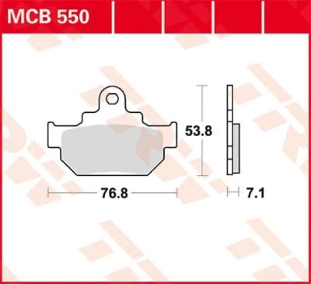TRW Lucas Brake pad MCB550
