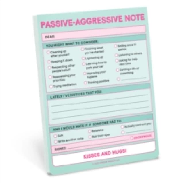 Knock Knock Passive Aggressive Nifty Note (Pastel Version) Other printed item