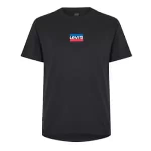 Levis Cactus Serif Logo T-Shirt - Black