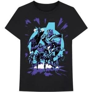 Marvel Comics - Avengers Group Unisex Large T-Shirt - Black