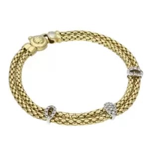 Fope 18ct Yellow Gold 0.25ct Diamond Bracelet D