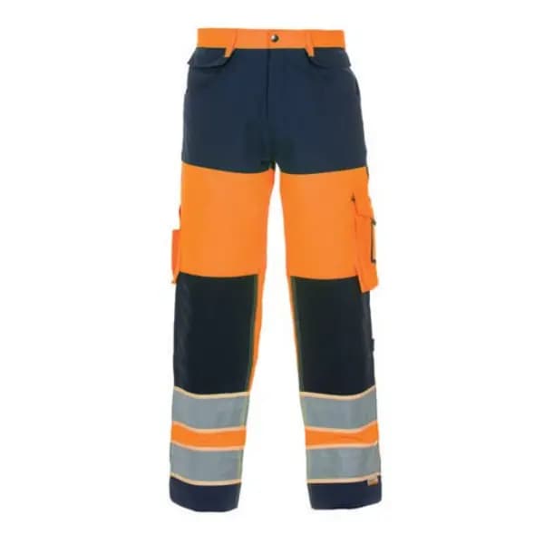 Hydrowear Hydrowear Idstein High Visibility GID Two Tone Trousers Orange/Navy Blue 38 HYD131030ORN38