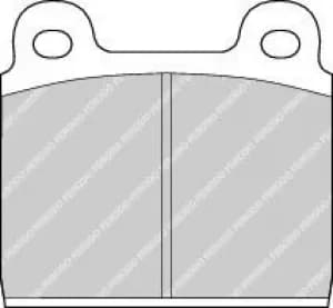 Ferodo FDB11 Brake Pad Set Front Axle Premier Car