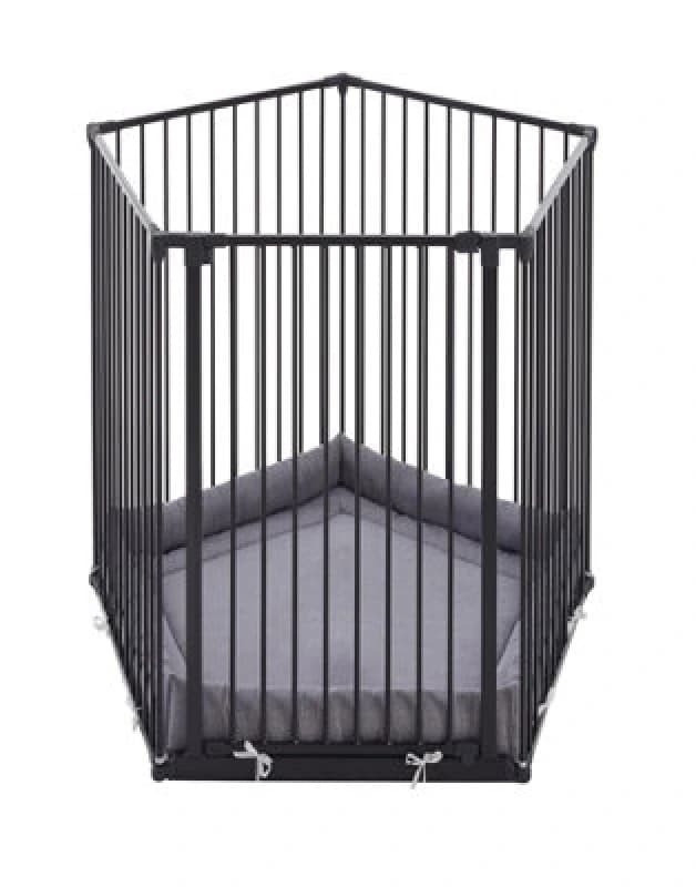 Safetots Extra Tall Play Pen With Mat, Pentagon, 5 X 72Cm, Black, 105Cm High
