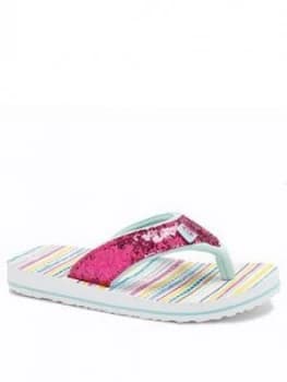 Animal Girl Swish Glitz Flip Flop - Multi