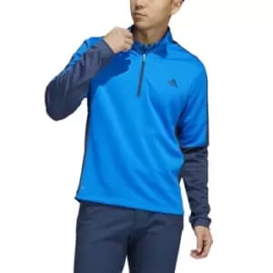 adidas 2022 Colorblock Quarter-Zip Pullover blue rush - L