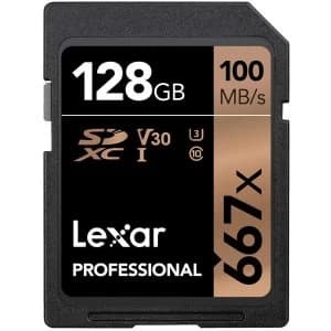 Lexar Professional 667X 128GB SDXC Memory Card