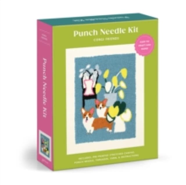 Corgi Friends Punch Needle Kit Kit