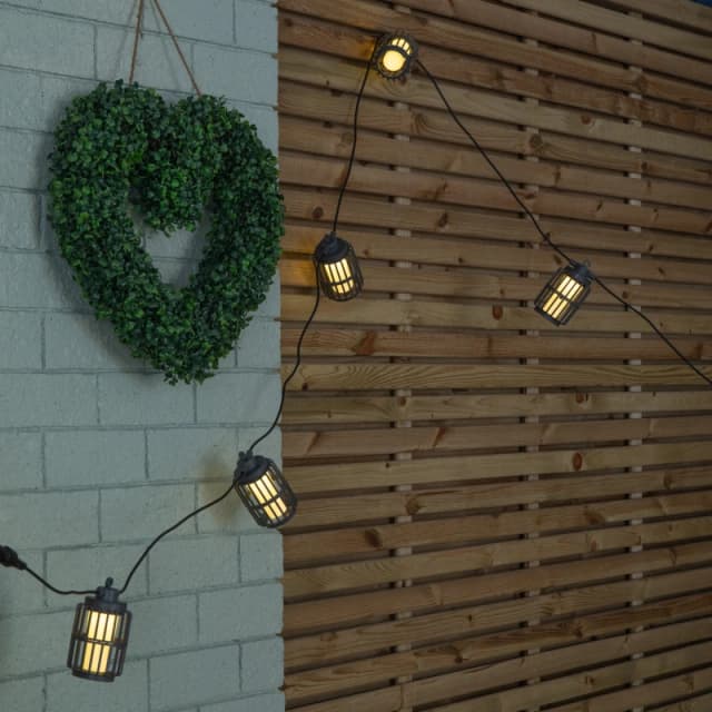 4.5m Set of 10 Connectable Urbane String Lights with Warm White LEDs