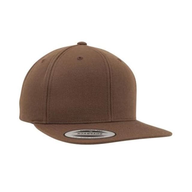 Yupoong Mens The Classic Premium Snapback Cap in Tan Tan Male One Size