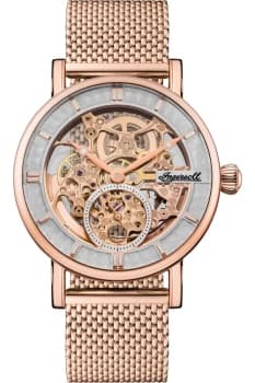 Mens Ingersoll I00406B The Herald Automatic Mesh Strap Wristwatch Colour - Silver Tone