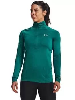 Under Armour Tech 1/2 Zip - Twist, Green, Size XS, Women